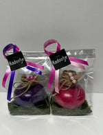 Wax Amaryllis Duo paars en roze in geschenkverpakking